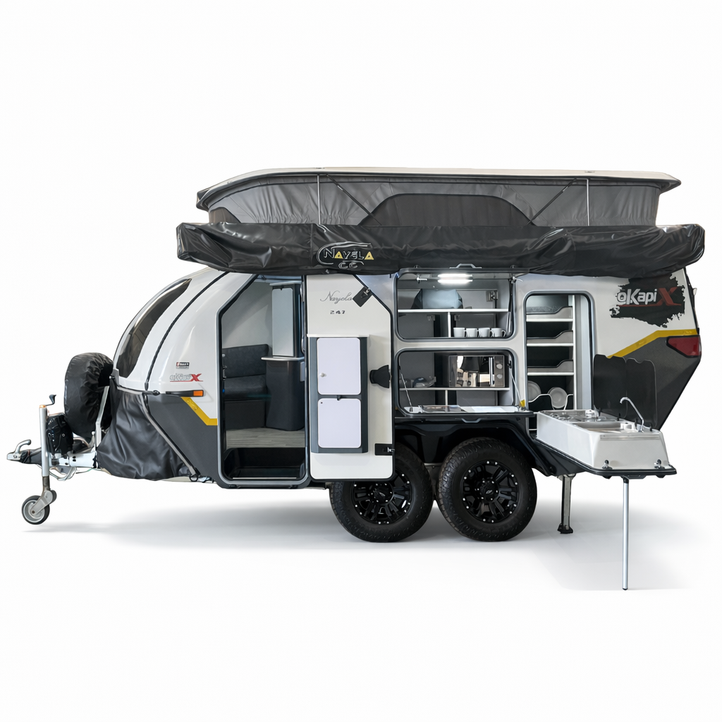 New off-road caravans and camper trailers for sale at 4Matt Campers, Bellville, Cape Town