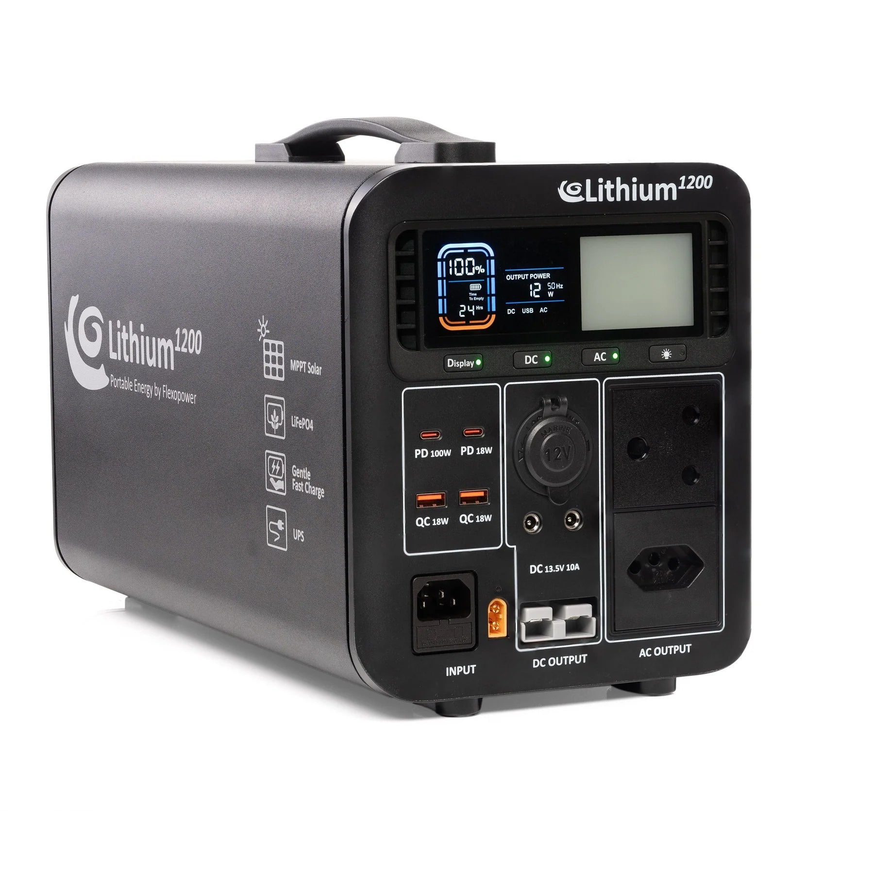 Flexopower LITHIUM1200-SB50 portable power station available from 4Matt Campers in Cape Town
