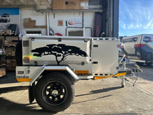 Brand-new 2026 Metalian Genie off-road trailer in white, side profile with 3CR12 stainless-steel body and spare wheel — 4Matt Campers, authorised Metalian dealer, Bellville