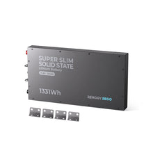 Renogy 12V 104Ah Super Slim Solid State Lithium Battery with mounting brackets — REGO series, 1331Wh