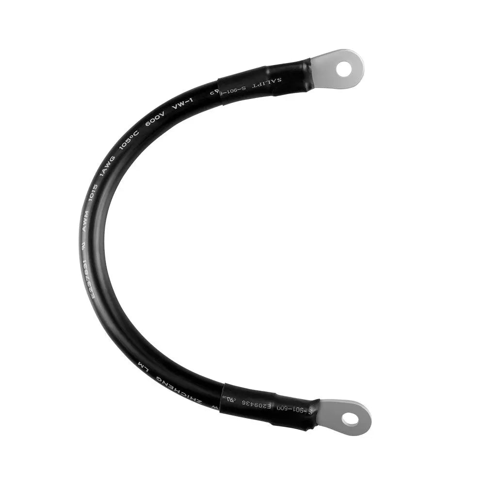 Renogy 12 inch 1AWG battery interconnect cable with 5/16 inch ring lugs