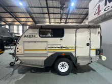 2010 Jurgens Xcape pre-owned off-road caravan in travel mode, side profile — 4Matt Campers Cape Town (view 3)
