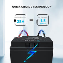 Renogy 24V 25Ah lithium battery 25A maximum charge current