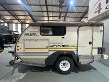 2010 Jurgens Xcape entry-door side in travel mode — pre-owned off-road caravan, Bellville Cape Town (view 5)