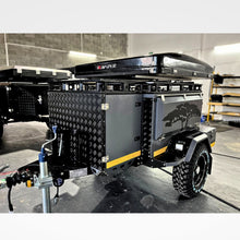 Metalian Genie fully kitted with roof rack and rooftop tent, chequer-plate doors — example build-up from 4Matt Campers Cape Town (view 6)