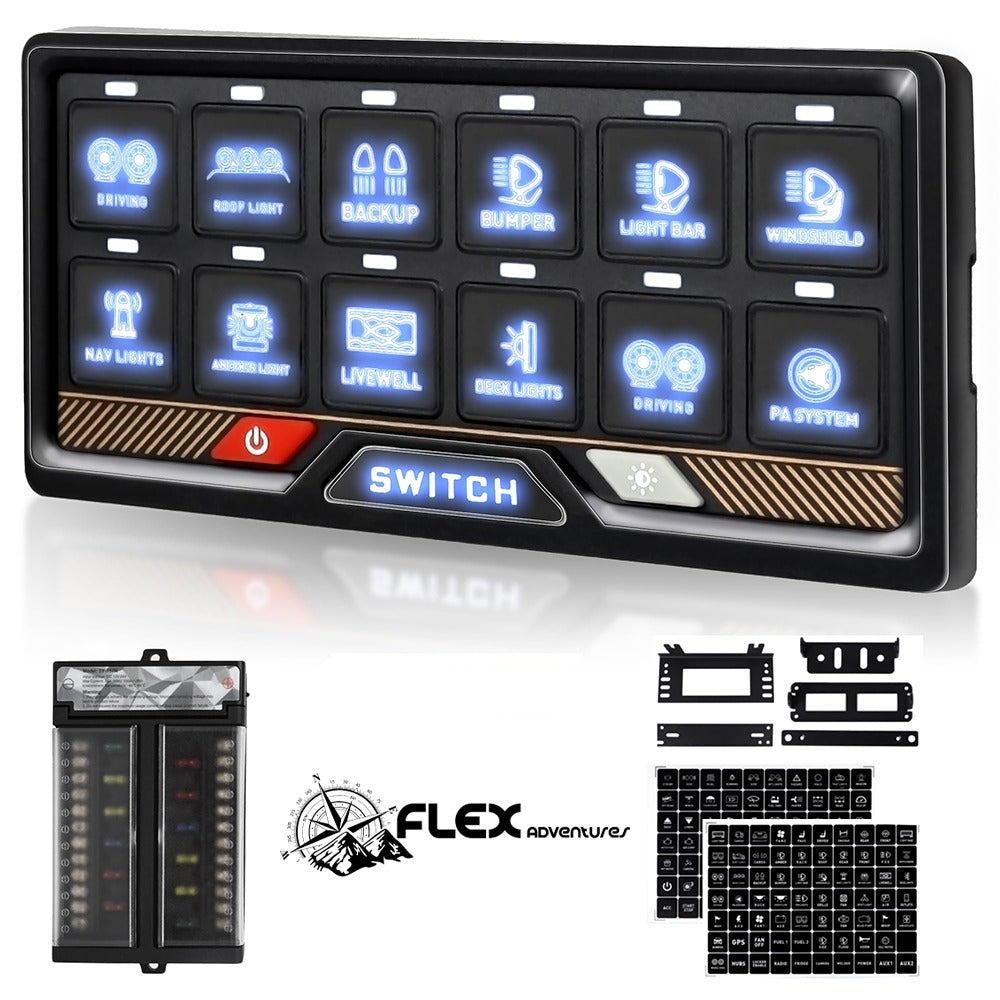 Flex 12-gang Bluetooth switch panel
