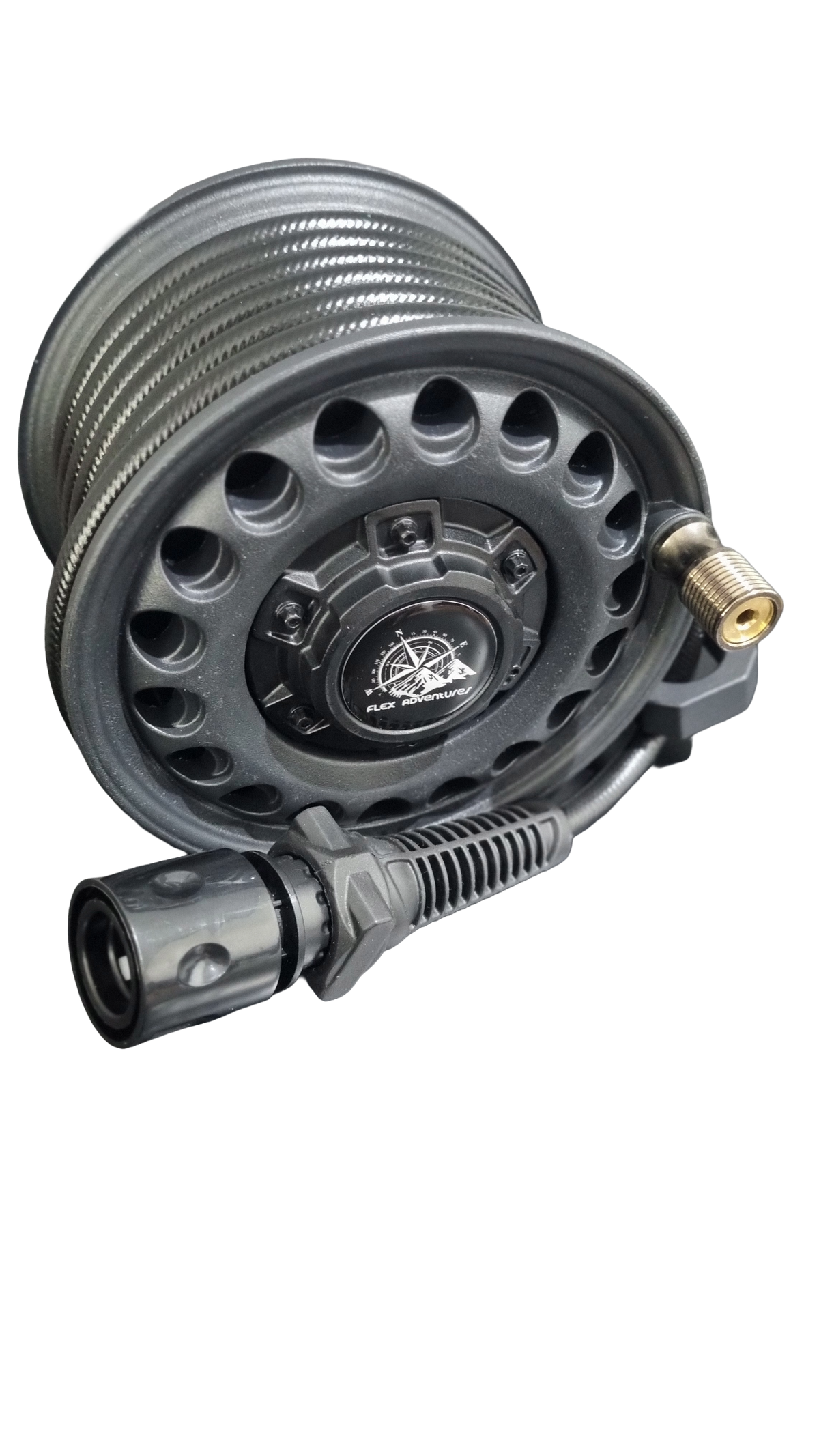 Flex retractable water hose reel