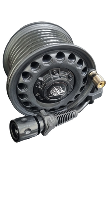 Flex retractable water hose reel