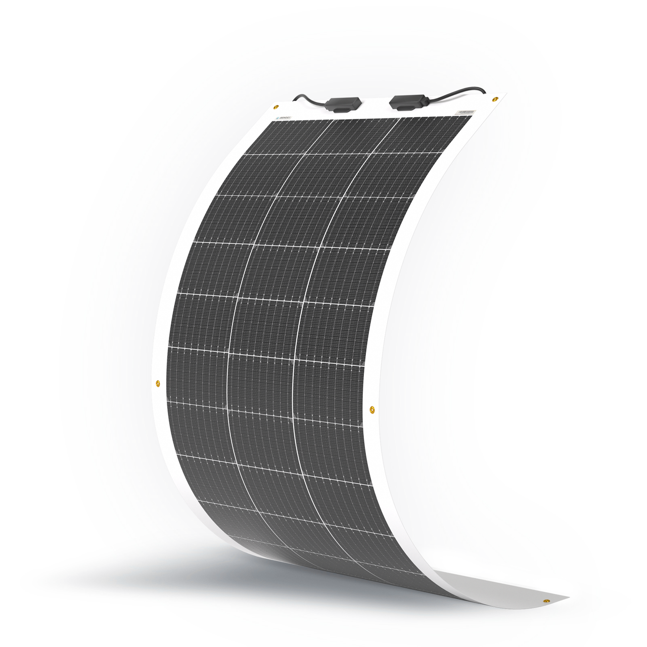 Renogy 100W 12V flexible monocrystalline solar panel curved, available from 4Matt Campers in Cape Town, Western Cape
