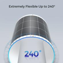Renogy 100W flexible solar panel bending up to 240 degrees for curved caravan roofs