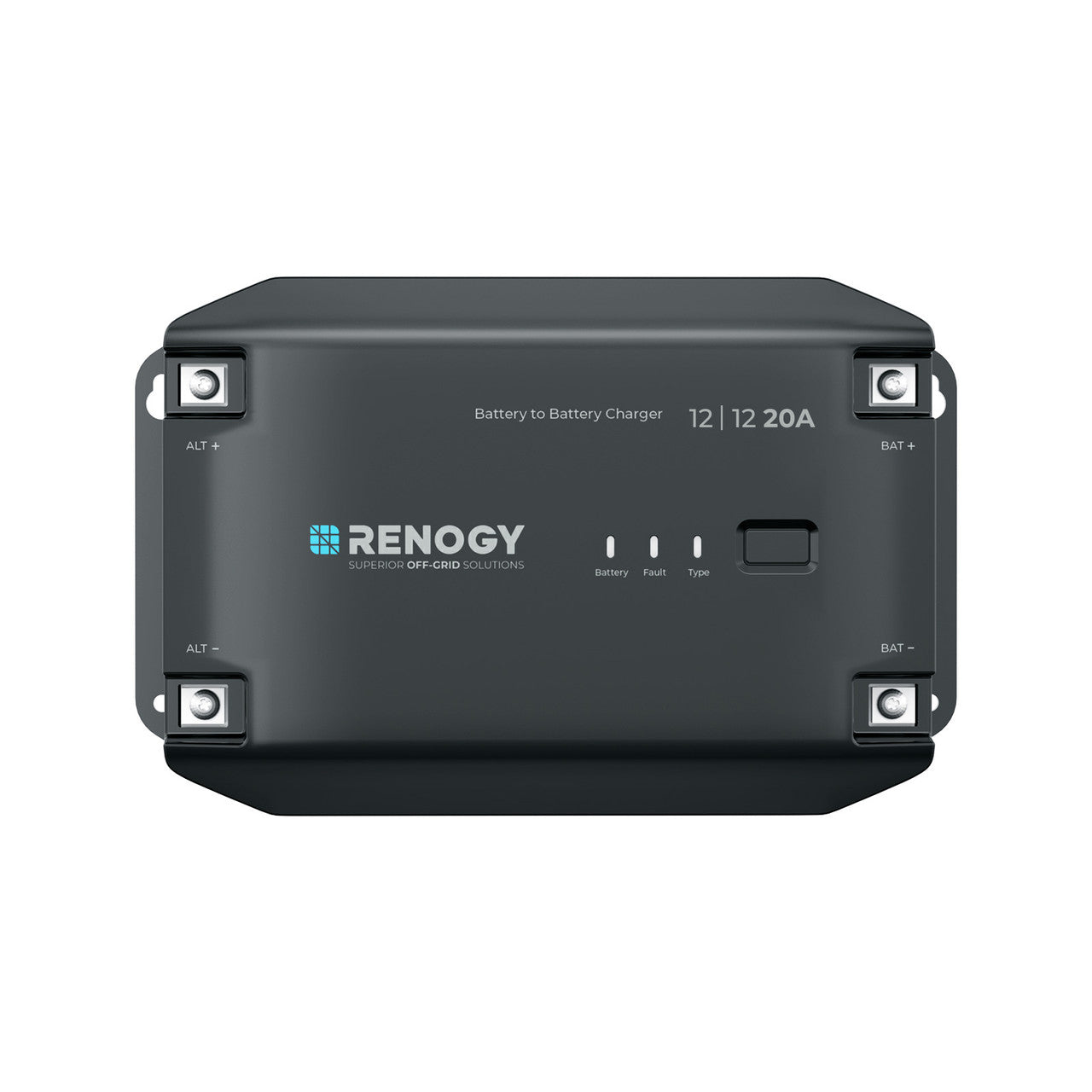 Renogy 12V 20A DC-DC battery charger for caravans and campers, available from 4Matt Campers in Cape Town, Western Cape