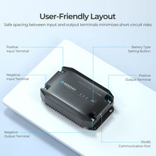 Renogy 20A DC-DC charger battery type selection for lithium, gel, flooded and AGM batteries