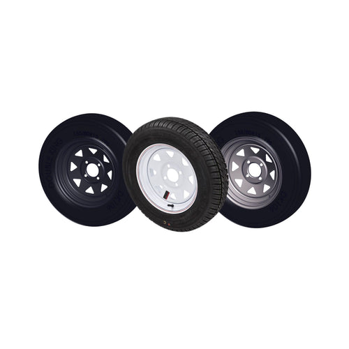 Burquip 14 inch wheel and tyre 195R14C for caravans and trailers — 4Matt Campers, Western Cape & Cape Town