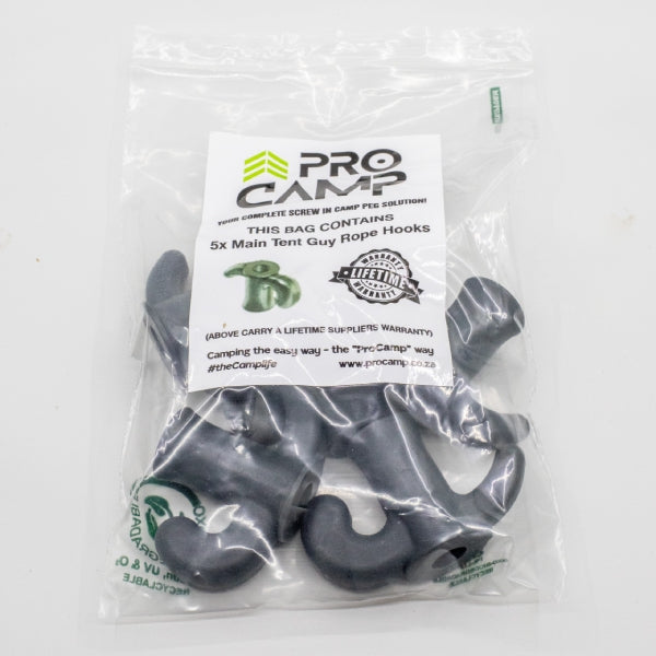 ProCamp 5x Main Tent Guy Rope Hooks available from 4Matt Campers in Cape Town