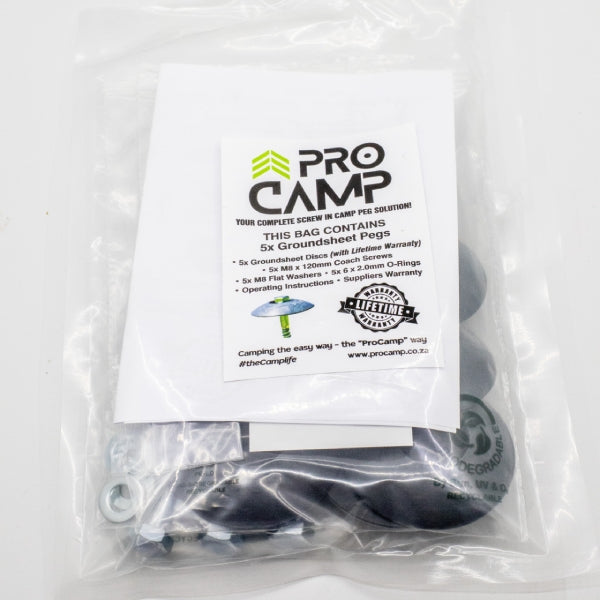 ProCamp 5x Complete Groundsheet Pegs available from 4Matt Campers in Cape Town