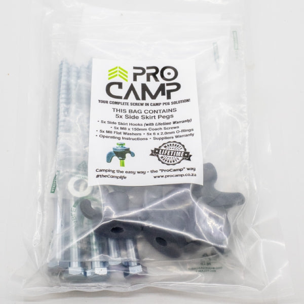 ProCamp 5x Complete Tent Side Skirt Pegs available from 4Matt Campers in Cape Town