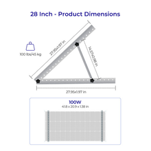Renogy 71cm solar panel tilt mount bracket set, supplied by 4Matt Campers in Cape Town, Western Cape