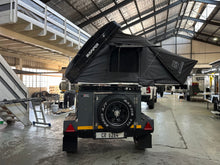 2025 Metalian Genie rear view with rooftop tent up, spare wheel and Maxxis A/T tyres — Western Cape (view 9)