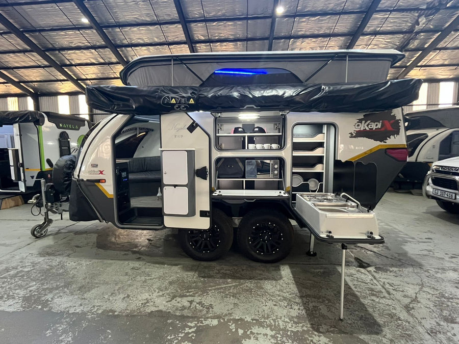 2025 Nayela Okapi-X #247 pre-owned off-road caravan available from 4Matt Campers in Bellville Cape Town