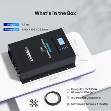 Renogy Pro 2000W inverter charger AC sockets and UPS backup