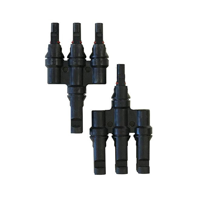 Renogy 3-to-1 solar branch connectors MMMF and FFFM pair