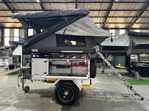 2024 Metalian Genie with Bushwakka Bush-Nest rooftop tent deployed