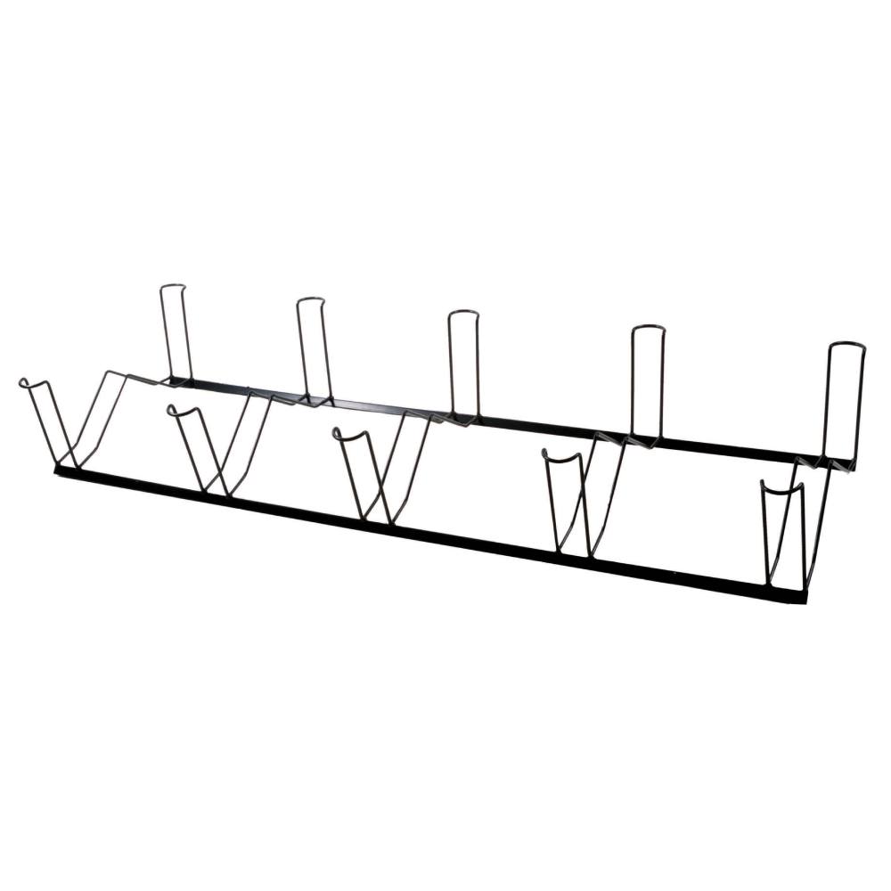 Holdfast 5 Bike Floor Stand holding five mountain bikes in a row