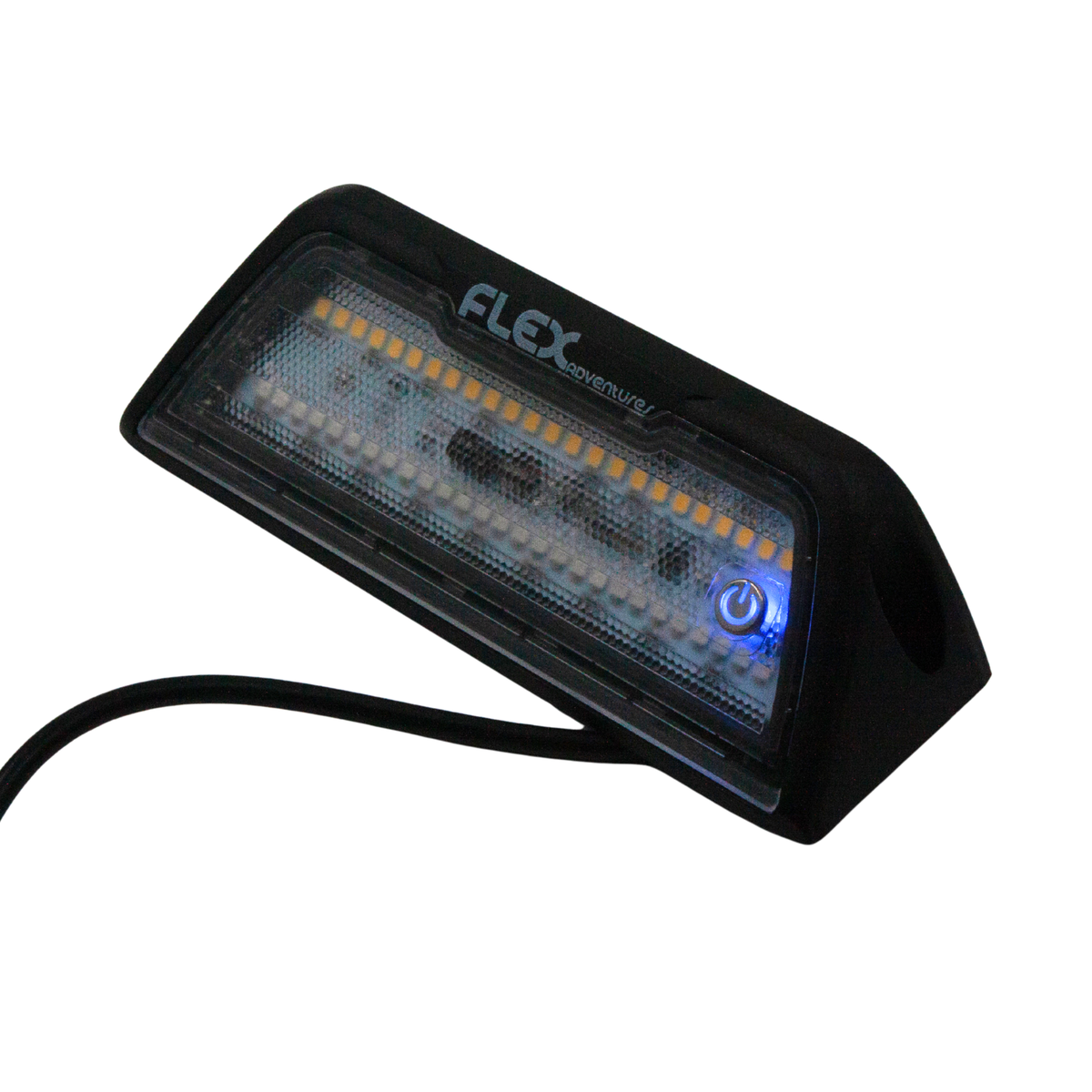 Flex 45 degree dual colour LED angled work light, white and red