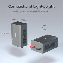 Renogy 500A combiner box installed in a 12V battery bank system