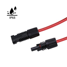Renogy solar extension cable coiled showing conductor gauge