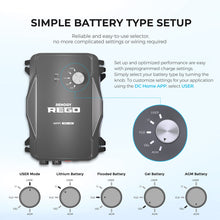 Renogy REGO 60A MPPT solar regulator Bluetooth monitoring via Renogy DC Home app