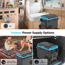 Renogy 50L 12V 24V portable refrigerator freezer interior compartments