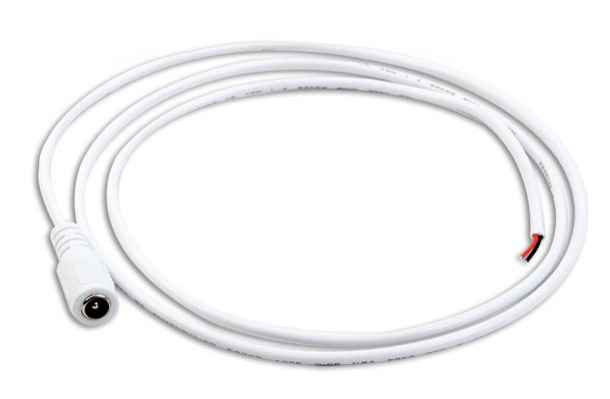 Lumeno DC female plug connector with 1m cable for 12V systems
