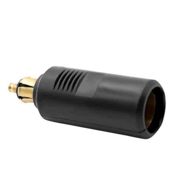 Lumeno male Hella plug to single female cigarette lighter socket adapter
