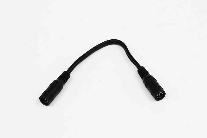 Lumeno 15cm DC cable with 5.5mm female plug on both ends