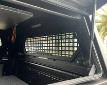 Alu-Cab Contour Canopy rear security window grid in black