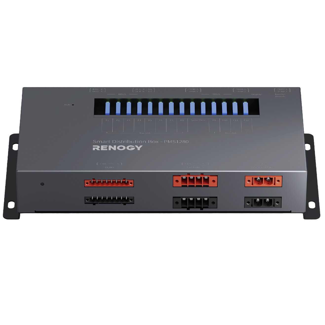 Renogy Smart Distribution Box PMS1280 12V 24V 80A smart fuse and load control box for caravans, from 4Matt Campers in Cape Town, Western Cape