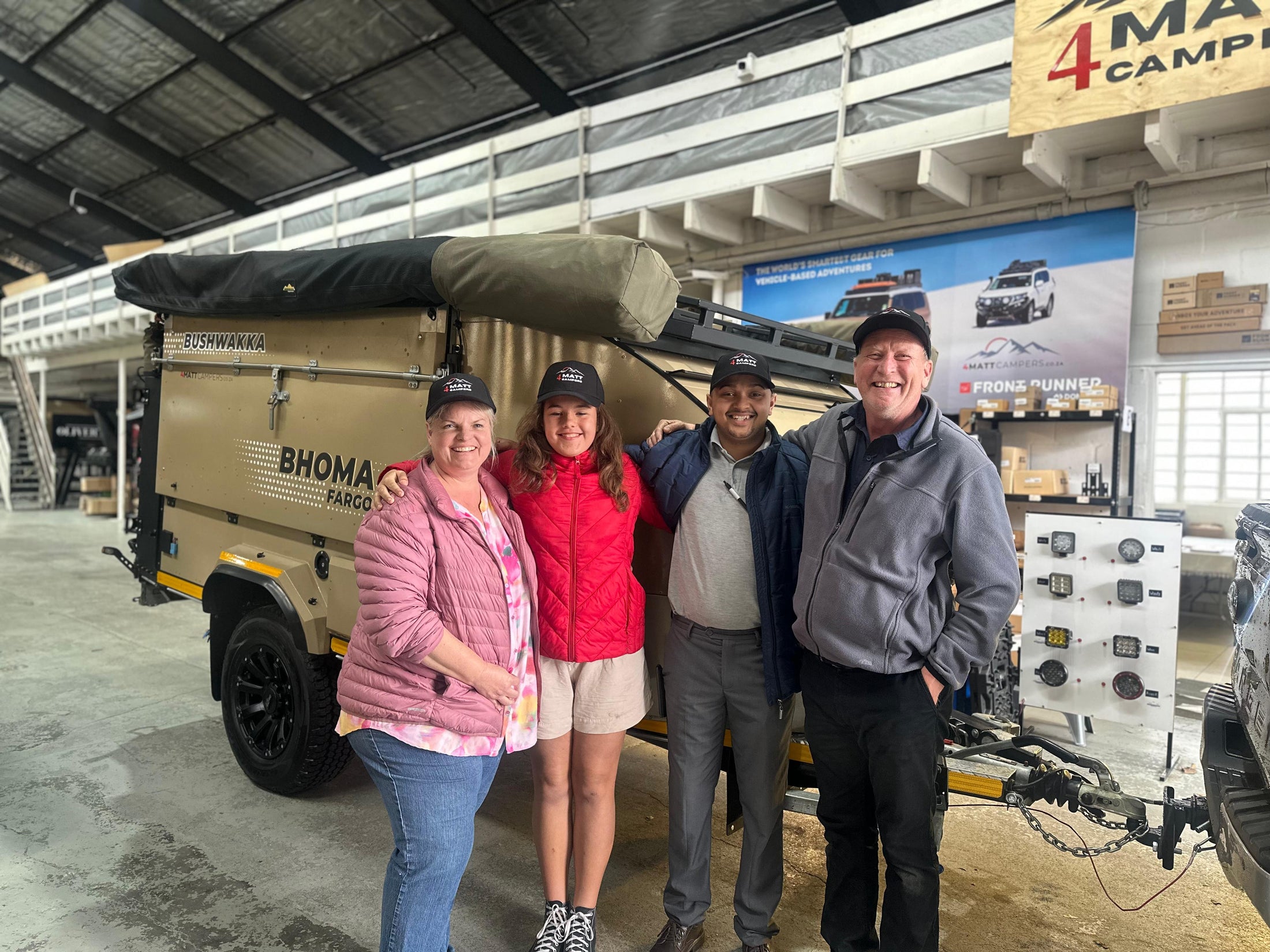 4Matt Campers handover day and showroom support for caravan owners