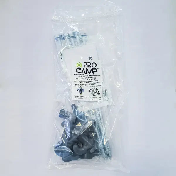 ProCamp 6x Complete Main Tent Guy Rope Pegs 300mm available from 4Matt Campers in Cape Town