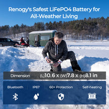 Renogy 12V 100Ah PRO Smart Lithium Battery — all-weather LiFePO4 performance