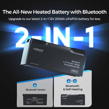 Renogy 12V 200Ah PRO Smart Lithium Battery — 2-in-1 Bluetooth and self-heating
