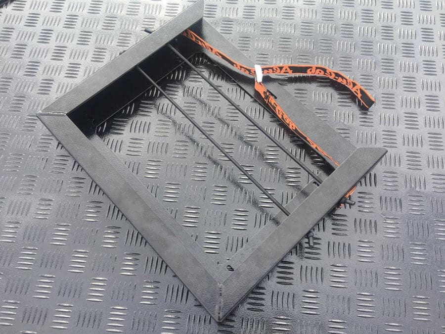 Alu-Cab Braai Grid Holder made to fit a chair carrier