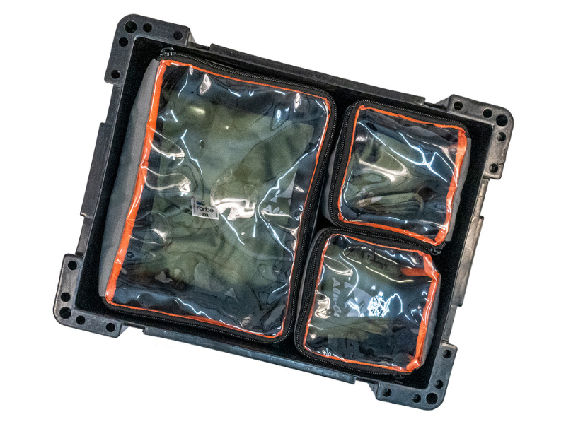 Alu-Cab Ammo Box organising pouches with clear lids, photo 2