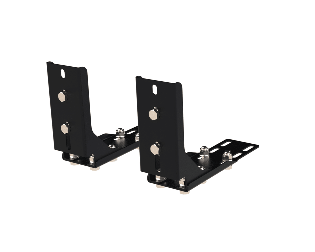 Holdfast Awning Bracket clamped onto a roof rack bar