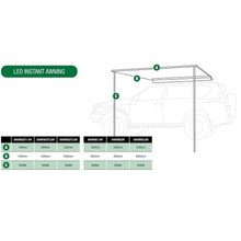 Ironman 4x4 Deltawing 90° Awning, 1.4m x 2m, photo 2