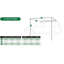 Ironman 4x4 Deltawing 90° Awning 2.5m x 2.5m