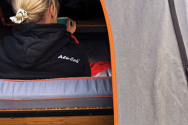Alu-Cab reclining bamboo backrest