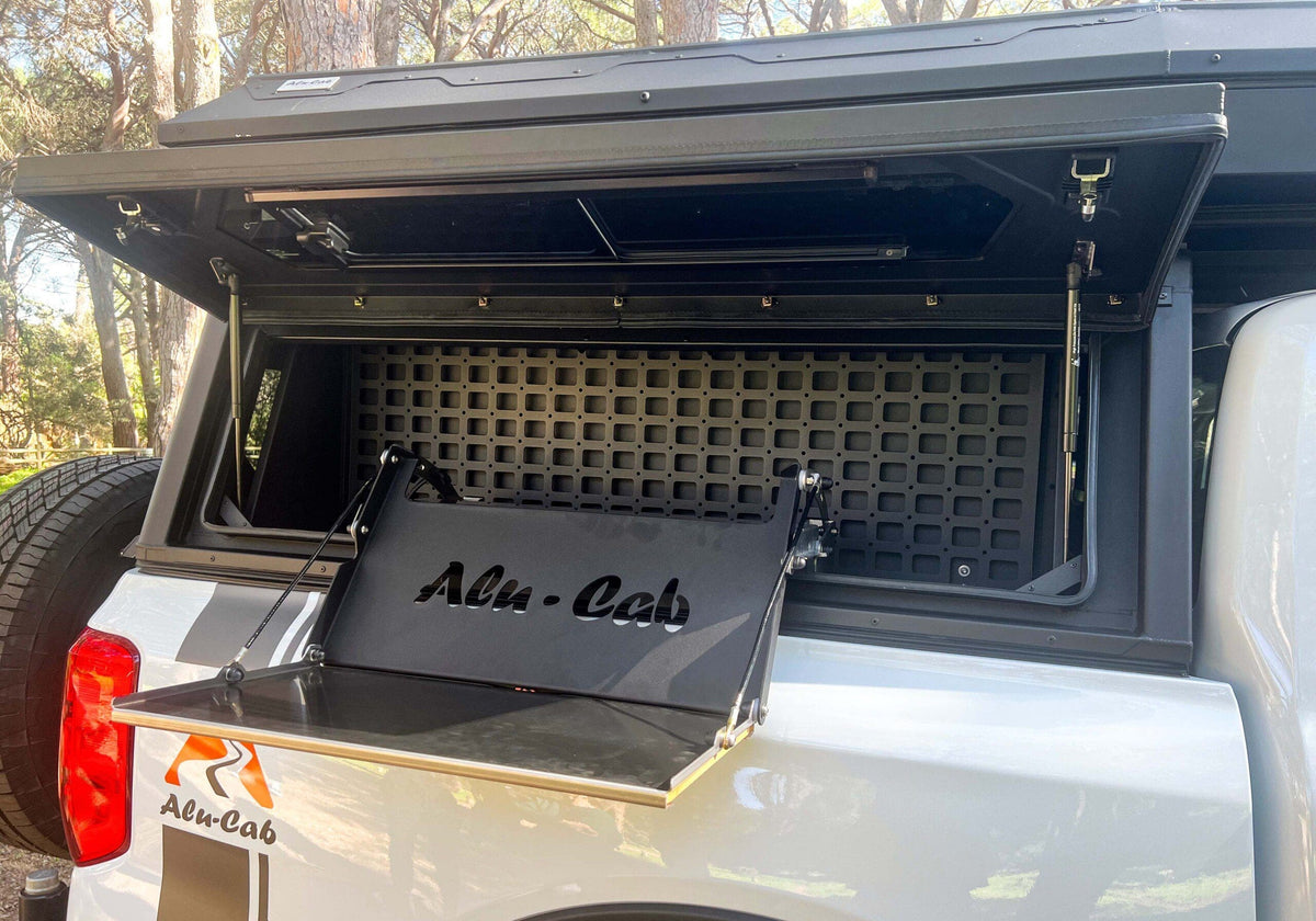 Alu-Cab canopy fold-out kitchen table