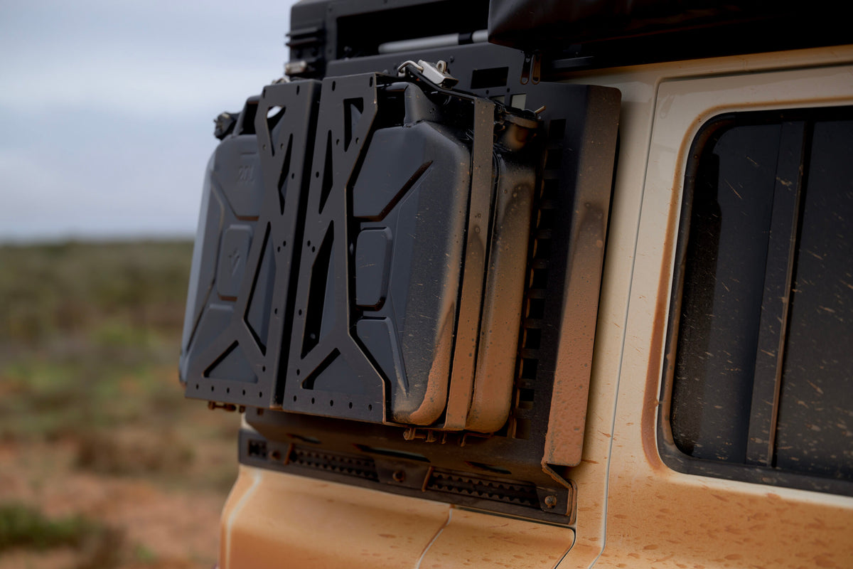Alu-Cab exterior Molle plate on an INEOS Grenadier