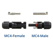 Renogy solar panel cable connectors male and female with crimp pins